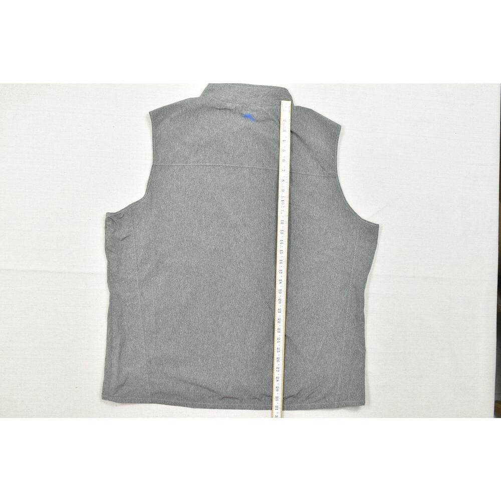 Tommy Bahama IslandZone Vest Men 2XLB Heather Gray Full Zip Performance Big & Ta - Picture 5 of 8